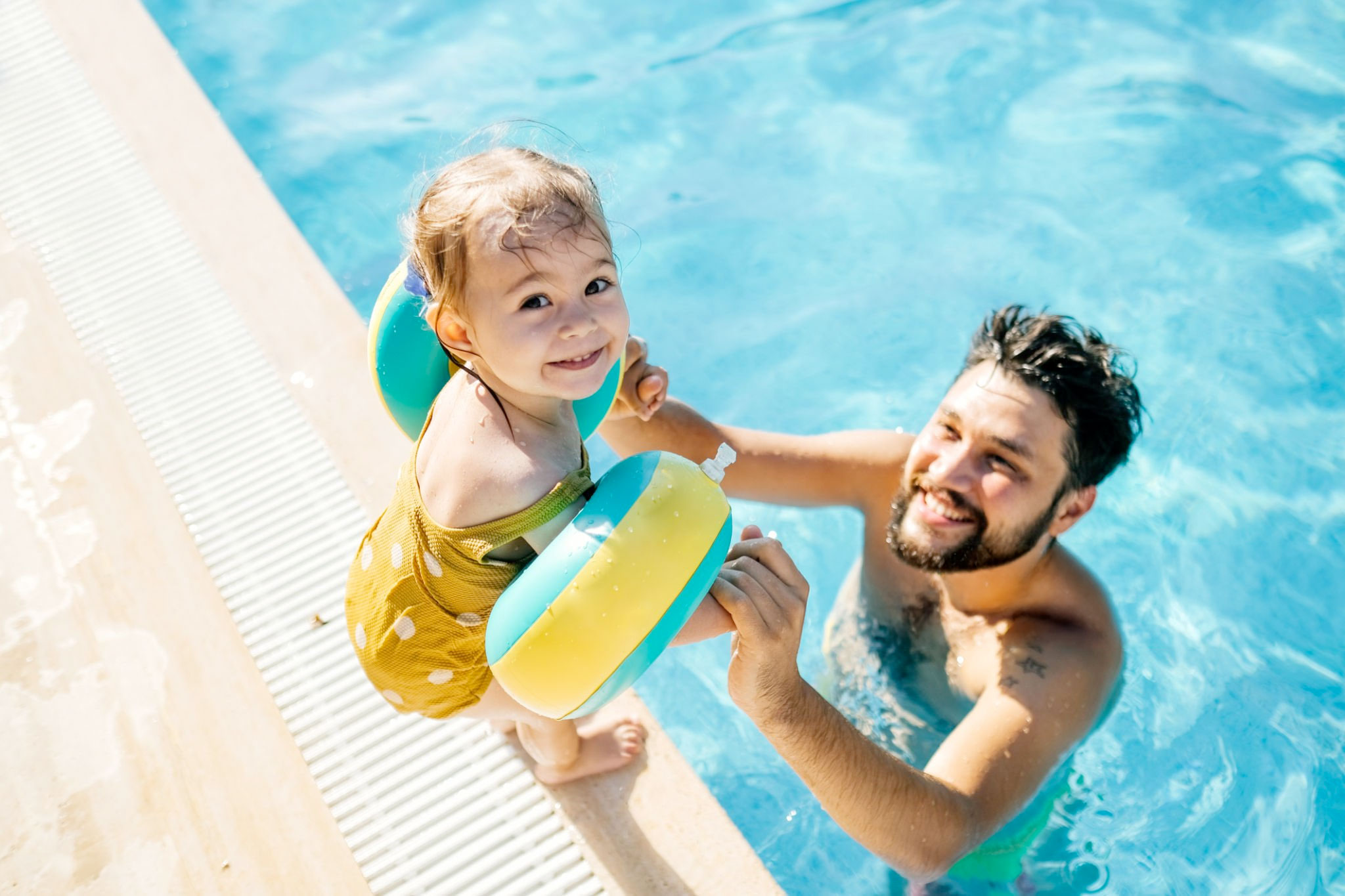 camping-oleron-lesfloralies-piscine-chauffée-dolus-pataugeoire